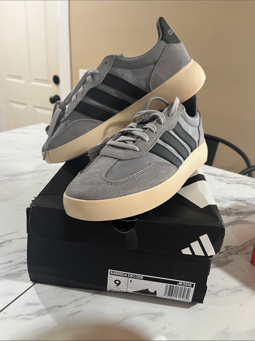 adidas Gray & Black Barreda Decode Sneakers